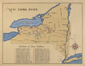 New York állam térképe
