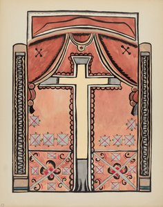 13. tábla: Tervezés kereszttel: A „Spanish Colonial Designs of New Mexico” portfólióból alkotó: American 20th Century