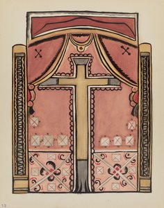 13. tábla: Designs with Cross, Chimayo: A „Spanish Colonial Designs of New Mexico” portfólióból alkotó: American 20th Century