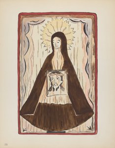 20. tábla: Saint Veronica: A „Spanish Colonial Designs of New Mexico” portfólióból alkotó: American 20th Century
