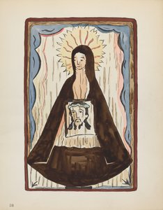 20. tábla: Saint Veronica: A „Spanish Colonial Designs of New Mexico” portfólióból alkotó: American 20th Century