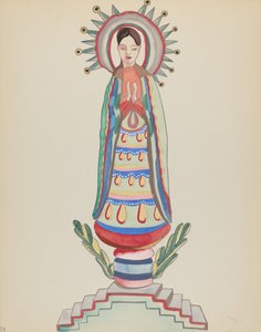 34. tábla: A Fény Szűzanya: A „Spanish Colonial Designs of New Mexico” portfólióból alkotó: American 20th Century
