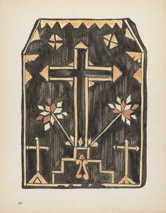 46. tábla: Szalma rátétminta: A „Spanish Colonial Designs of New Mexico” portfólióból alkotó: American 20th Century