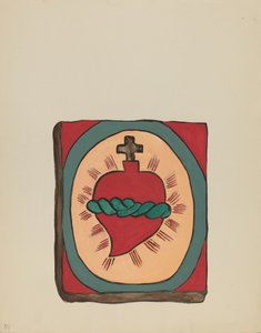 50. tábla: Szent Szív: „Új-Mexikó spanyol gyarmati tervei” portfólióból alkotó: American 20th Century