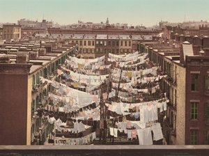 Egy hétfői mosás, New York City alkotó: American 20th Century, Detroit Photographic Company