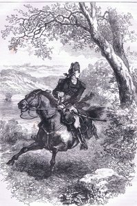 Benedict Arnold menekülése, illusztráció a Cassells History of the Egyesült Államokból, kiadó: Cassell, Petter & Galpin, 1900 körül (litho)