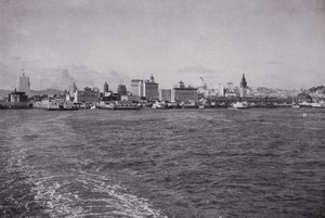 Kalifornia: San Francisco Skyline, egy dél-csendes-óceáni kompról (f/w fotó) alkotó: American Photographer (after)
