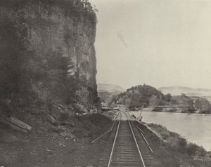 Castle Rock, New River (fekete-fehér fotó) alkotó: American Photographer (after)