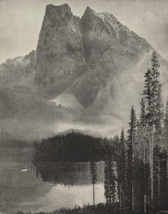 Emerald Lake a Selkirk-hegységben (fekete-fehér fotó) alkotó: American Photographer (after)