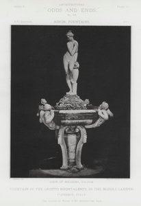 Szökőkút a Buontalenti barlangban, a Boboli kertben, Firenze, Olaszország (f/w fotó) alkotó: American Photographer (after)
