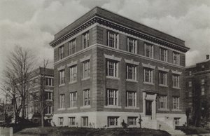 Harvard Egyetem: Wolcott Gibbs Memorial Laboratory, T Jefferson Coolidge Chemical Laboratory (f/w fotó) alkotó: American Photographer (after)