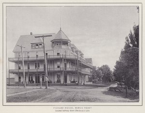 Jamestown, NY: Pickard House, Bemus Point (f/w fotó) alkotó: American Photographer (after)