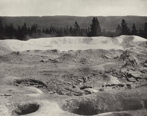 Mammoth Paint Pots, Yellowstone Valley, Wyoming (f/w fotó) alkotó: American Photographer (after)