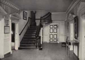 Mount Vernon: Mansion Interior, Central Hall (f/w fotó) alkotó: American Photographer (after)