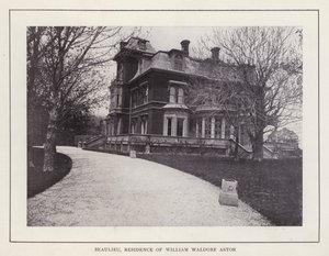 Newport, Rhode Island: Beaulieu, William Waldorf Astor rezidenciája (f/w fotó) alkotó: American Photographer (after)