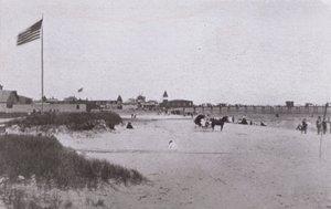 Old Orchard Beach, Maine: Tengerparti jelenet (f/w fotó) alkotó: American Photographer (after)