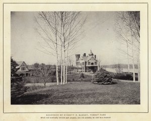 Springfield, Massachusetts: Everett H Barney rezidenciája, Forest Park (f/w fotó) alkotó: American Photographer (after)