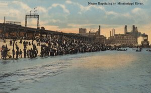 Keresztelő afroamerikai, Mississippi folyó (fotó) alkotó: American Photographer
