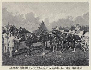 Albert Stevens és Charles F Bates, Tandem Drivers (f/w fotó) alkotó: American Photographer