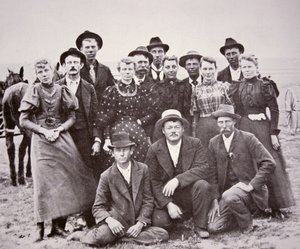 American Pioneers, 1850 körül (f/w fotó) alkotó: American Photographer