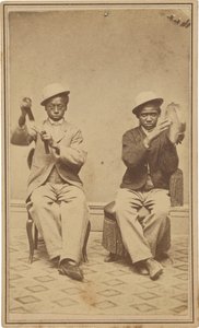 "Bell Boys at the Barrett House, Burlington, Iowa",c. 1863 (fénykép) alkotó: American Photographer