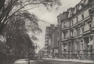 Boston: Beacon Street (fekete-fehér fotó) alkotó: American Photographer