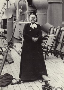 Carrie Nation (1846-1911), amerikai radikális mértékletességi harcos, 1905 körül (fekete-fehér fotó) alkotó: American Photographer