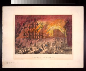 Chicago in Flames, 1871 alkotó: American Photographer
