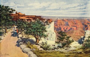 El Tovar Hotel a Grand Canyon Nemzeti Parkban (színes fotó) alkotó: American Photographer