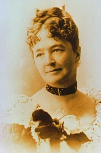 Elizabeth Bacon Custer (1842-1933), George A. Custer (1839-76) tábornok felesége (f/w fotó)