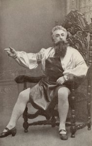 Emil Fischer, mint Hans Sachs, a "Die Meistersinger Von Nurnburg"-ban (fekete-fehér fotó) alkotó: American Photographer