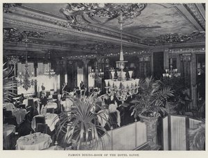A Hotel Savoy híres étkezője (f/w fotó) alkotó: American Photographer