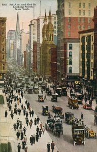 Fifth Avenue és 42nd Street, New York (színes fotó) alkotó: American Photographer
