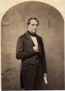 Hannibal Hamlin (1809-91), az Egyesült Államok 15. alelnöke (sós nyomatú fotó) alkotó: American Photographer