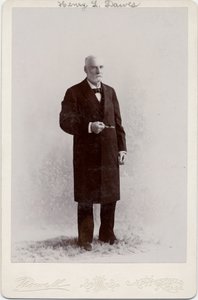 Henry Laurens Dawes (1816-1903), amerikai szenátor, fotó: Nowell, Pittsfield, Massachusetts (albumfotó) alkotó: American Photographer