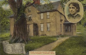 Louisa M Alcott és a Kisasszonyok otthona, Concord, Massachusetts, USA (színes fotó) alkotó: American Photographer