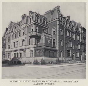 Henry Marquand háza, a Sixty-Eighth Street és a Madison Avenue (f/w fotó) alkotó: American Photographer