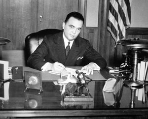 J. Edgar Hoover (1895-1972) 1935 (f/w fotó) alkotó: American Photographer