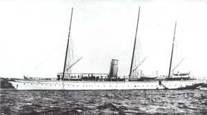 John Astor luxusjachtja, 1910 körül (f/w fotó) alkotó: American Photographer