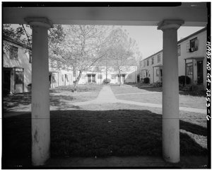 John Hope Homes (közházak), Larkin, Dora, Spelman Streets & Lane határa, Atlanta, Fulton megye, GA (f/w fotó) alkotó: American Photographer