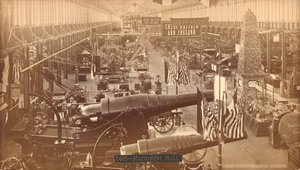 Krupps Guns, német kiállítás, Centennial International Exhibition, Philadelphia, 1876 (ezüst albumin nyomat) alkotó: American Photographer