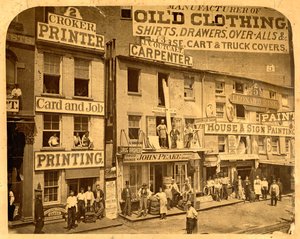 Lower Hudson Street, N.Y.C., 1865 (zselatin ezüst nyomat) alkotó: American Photographer
