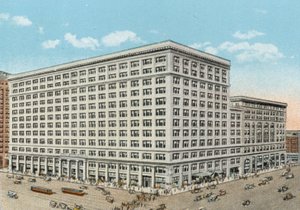 Marshall Field and Company kiskereskedelmi üzlet, állam és Washington (színes fotó) alkotó: American Photographer