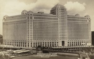 Merchandise Mart, a világ legnagyobb épülete, Chicago, Illinois, USA (fekete-fehér fotó) alkotó: American Photographer