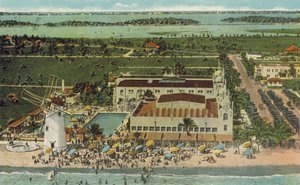 Miami, Florida, 1925 körül: Miami Beach Casino (színes fotó) alkotó: American Photographer