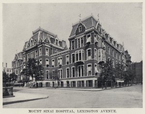 Mount Sinai Kórház, Lexington Avenue (f/w fotó) alkotó: American Photographer
