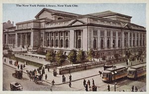 New York Public Library, New York City, USA (színes fénykép) alkotó: American Photographer