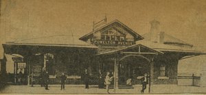 Újságkivágás: Powelton Avenue Station, Pennsylvania, USA, 1896 (fotónyomat) alkotó: American Photographer