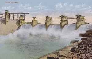 Panama-csatorna, Gatun duzzasztómű (színes fénykép) alkotó: American Photographer