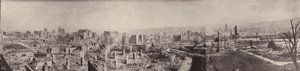 A csontvázváros panorámája a Nob Hillről (fekete-fehér fotó) alkotó: American Photographer